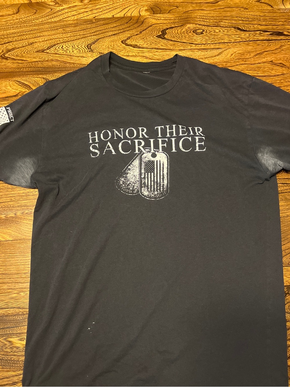 Honor Their Sacrifice Graphic Tee - Black - Grunt Style Large